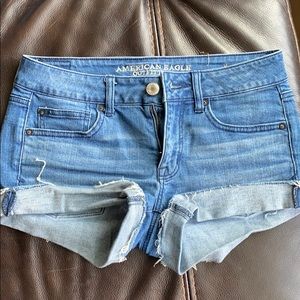 American Eagle Shortie Jean Shorts size 6